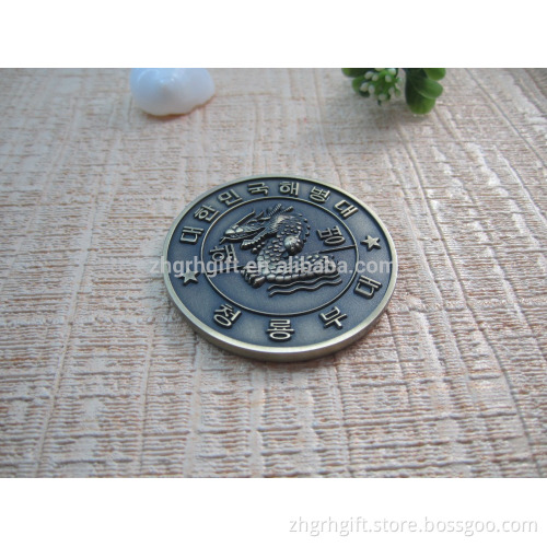 OEM ODM Wholesale souvenir use gifts coin emblem custom engraved token coins